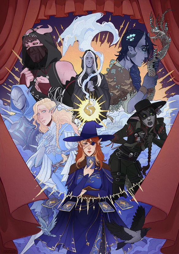 The Curtain Call - illustration for our D&amp;D campaign