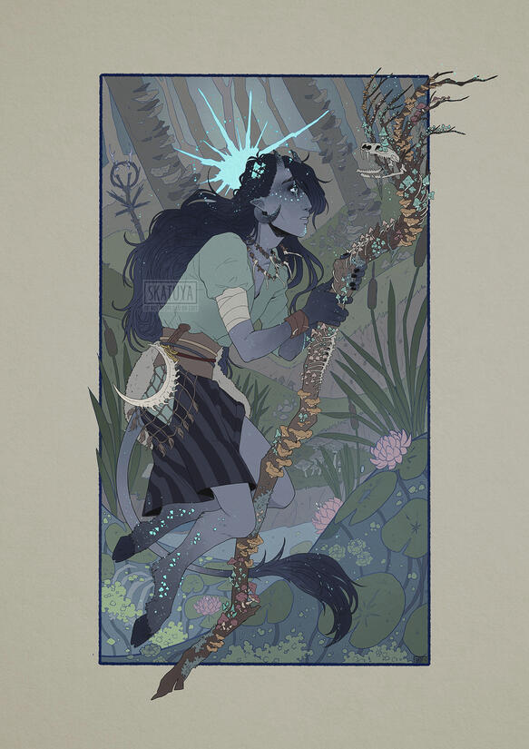 Halo of Spores - Illustration of my character Mire