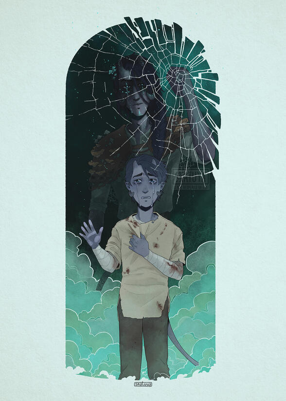 Please don't break the glass - Illustration of my character Mire