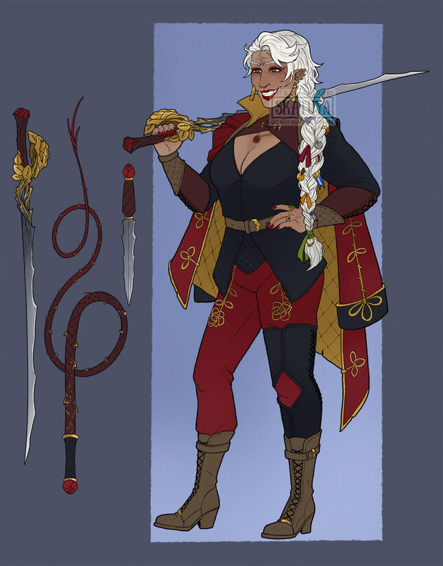 Design for my Dungeons & Dragons player character Flann.